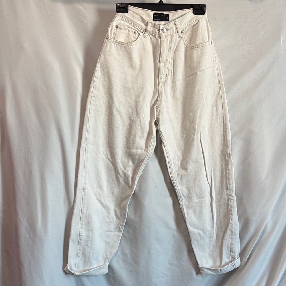 ASOS Women's High Rise White Jeans